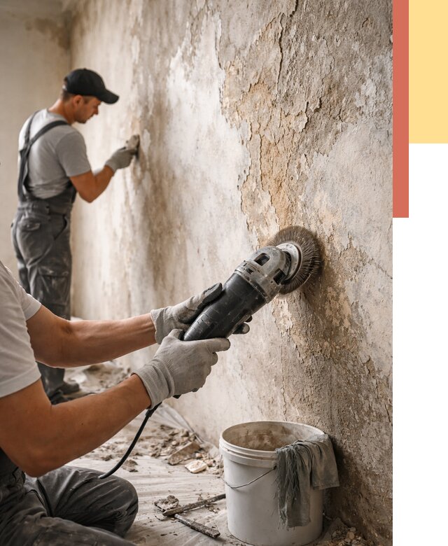 Снятие и удаление краски со стен в Таганроге от 2138 руб. — ОТДЕЛОЧНИК-Тгн