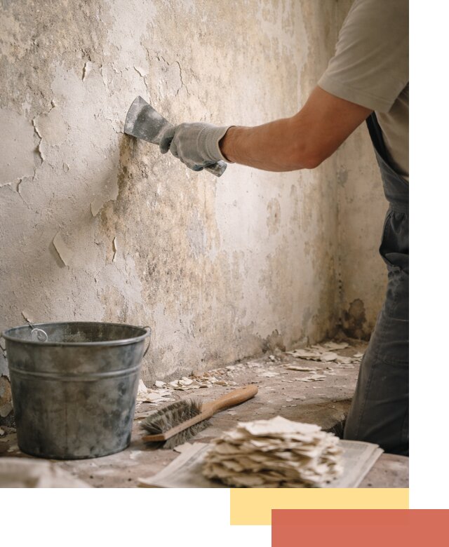 Удаление старой краски со стен в Таганроге качественно и быстро