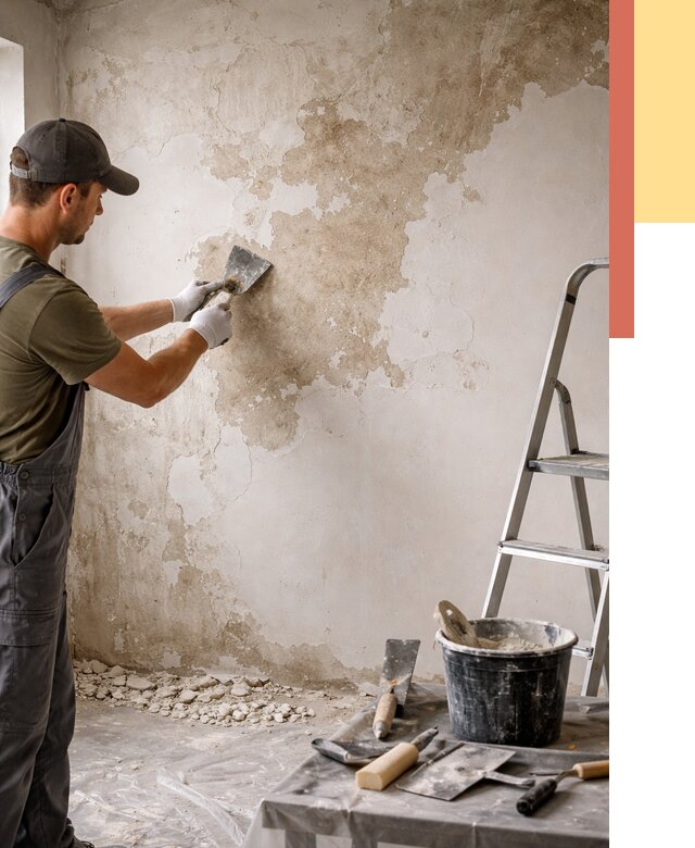 Снятие старой шпаклевки в Таганроге от 1883 руб. — быстро и недорого | ОТДЕЛОЧНИК-Тгн