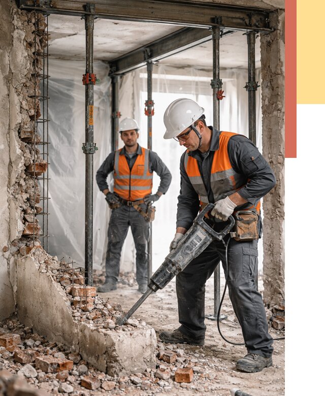 Снос несущих стен в Таганроге от 10436 руб. — демонтаж несущей стены под ключ | ОТДЕЛОЧНИК-Тгн