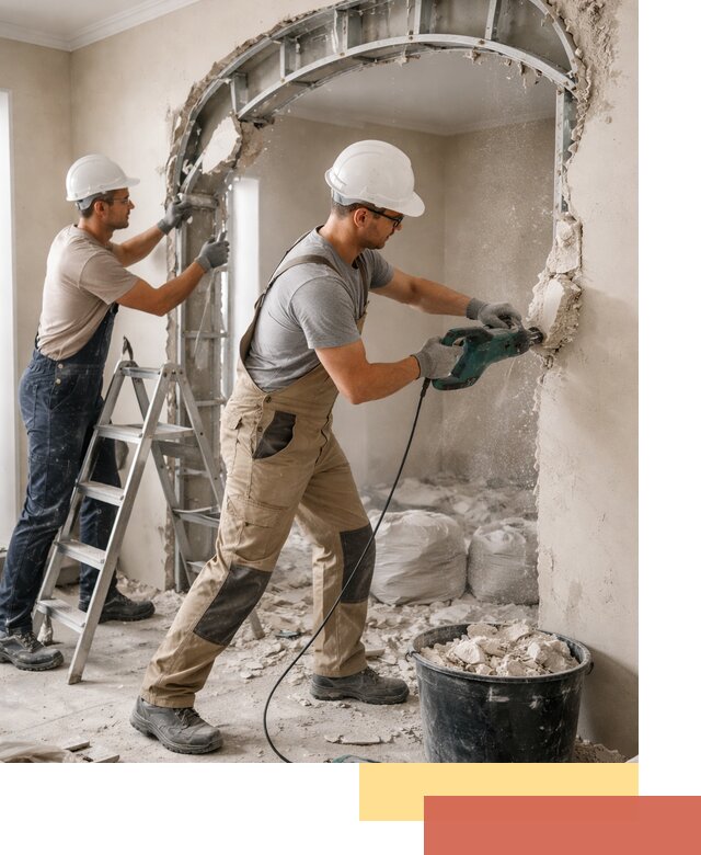 Демонтаж гипсокартонной арки в Таганроге быстро и аккуратно