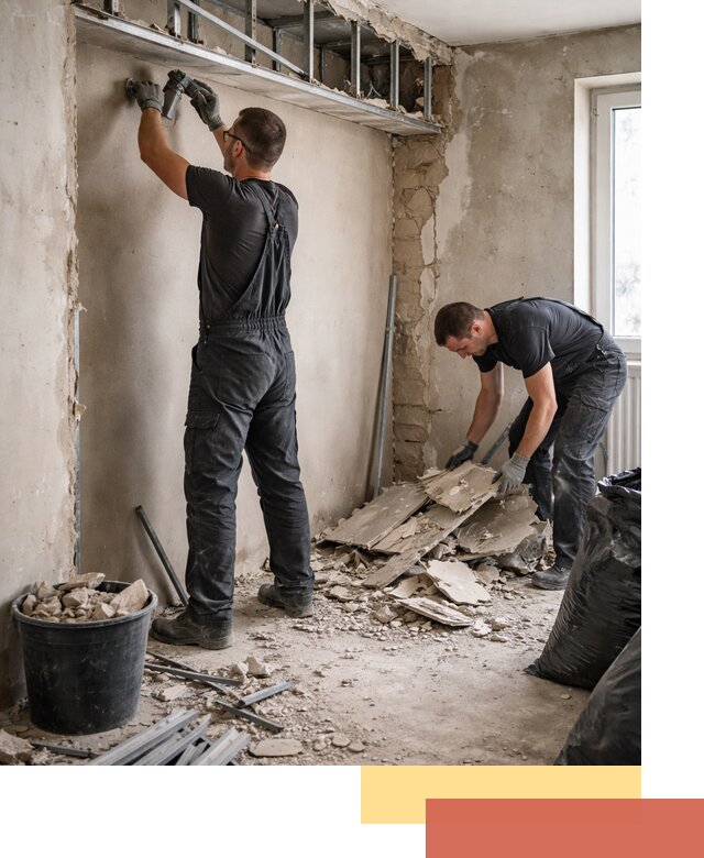 Демонтаж короба из гипсокартона в Таганроге быстро и аккуратно