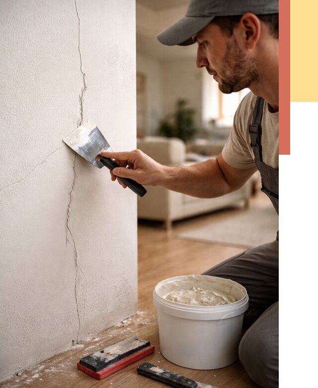 Заделка трещин и сколов в Таганроге от 2494 руб. — быстро и недорого | ОТДЕЛОЧНИК-Тгн