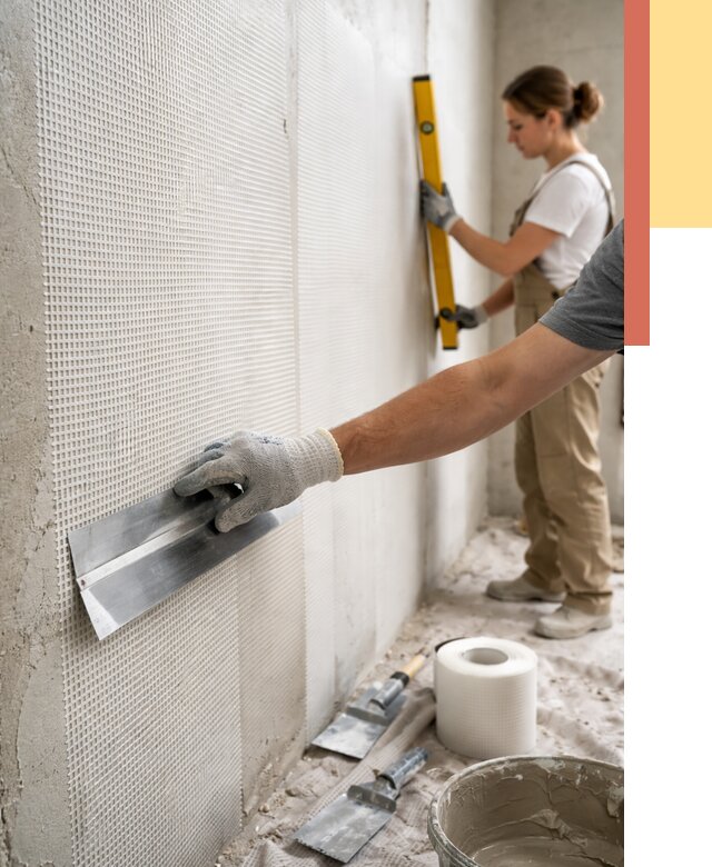 Армирование стен стеклосеткой в Таганроге от 3258 руб. под ключ | ОТДЕЛОЧНИК-Тгн