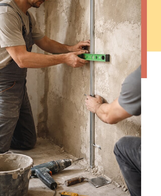 Установка штукатурных маяков в Таганроге от 7127 руб. — быстро и недорого | ОТДЕЛОЧНИК-Тгн