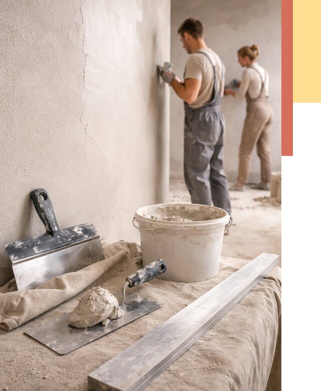 Штукатурка стен гипсовая в Таганроге от 4581 руб/м2 — быстро и недорого | ОТДЕЛОЧНИК-Тгн