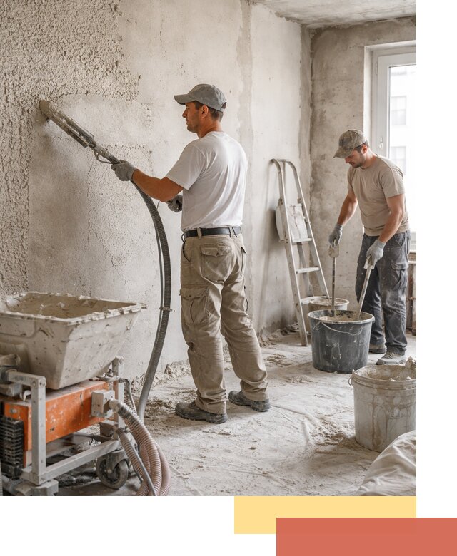 Машинная штукатурка стен в Таганроге — быстро и качественно