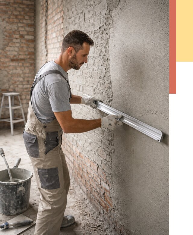 Штукатурка кирпичных стен в Таганроге от 4581 руб/м2 — быстро и недорого | ОТДЕЛОЧНИК-Тгн