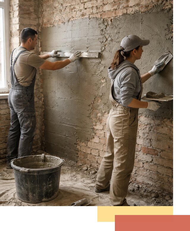 Штукатурка кирпичных стен в Таганроге — качественно и надежно