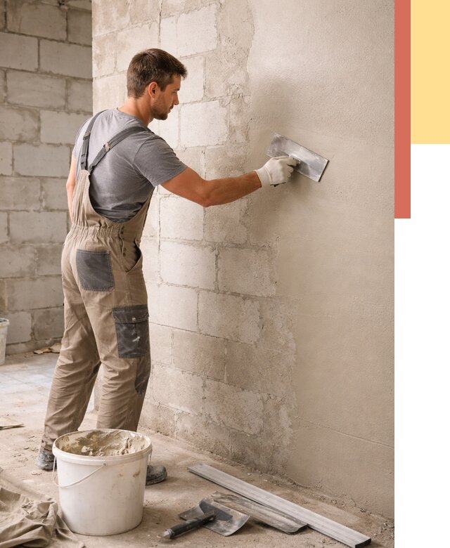 Штукатурка стен из газобетона в Таганроге от 2138 руб./м2 — быстро и недорого | ОТДЕЛОЧНИК-Тгн