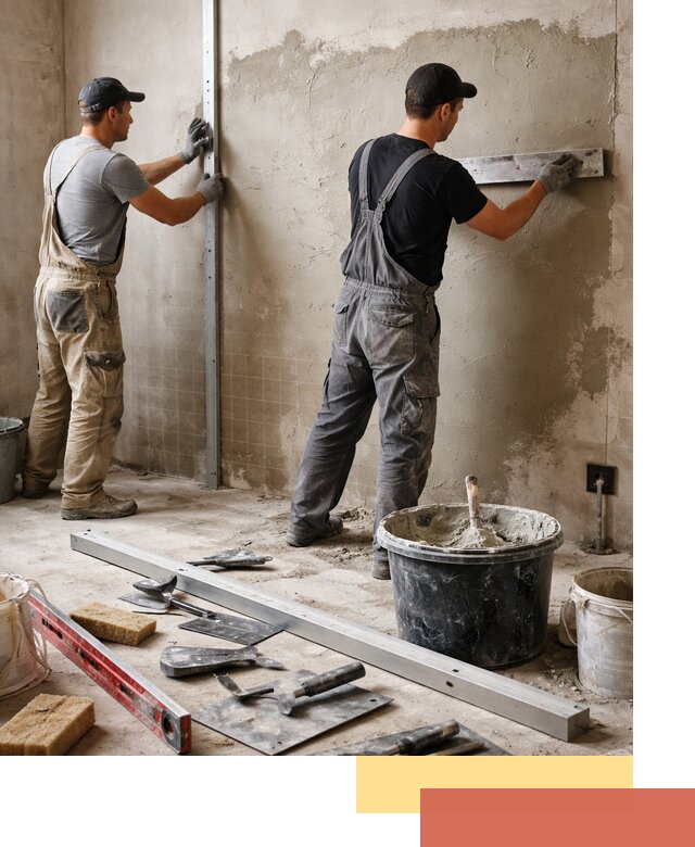 Профессиональная штукатурка стен под плитку в Таганроге