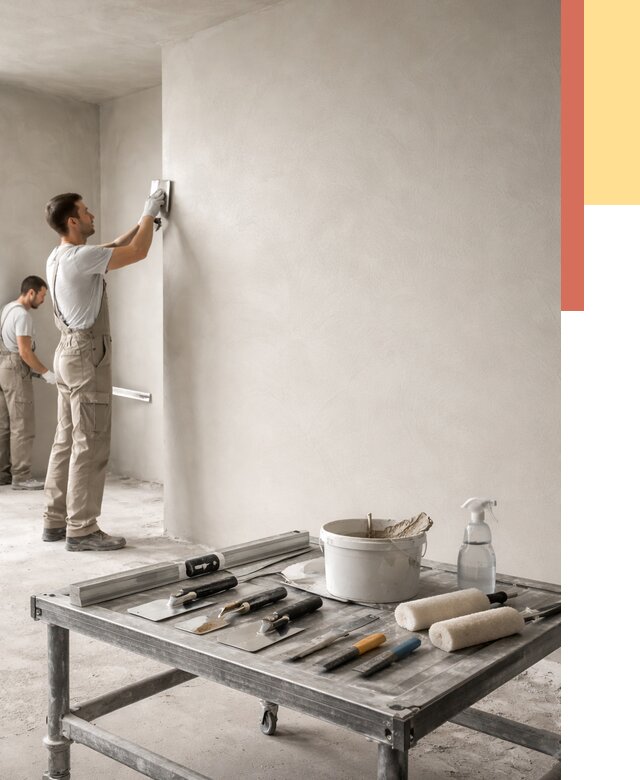 Штукатурка стен под покраску в Таганроге от 4581 руб./м² — качественно и недорого | ОТДЕЛОЧНИК-Тгн