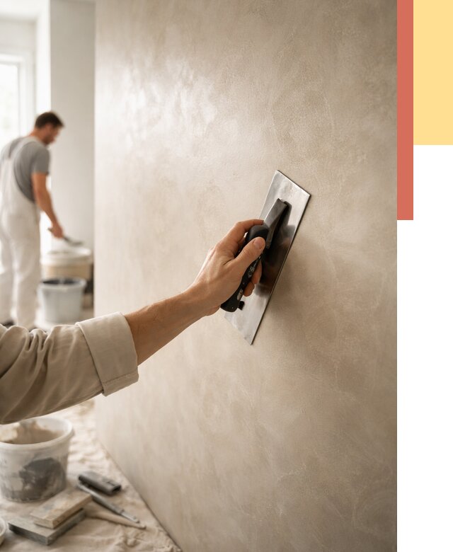 Венецианская штукатурка в Таганроге от 3563 руб/м² — нанесение стен под ключ | ОТДЕЛОЧНИК-Тгн