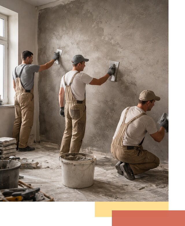 Декоративная штукатурка под бетон в Таганроге для стен и потолков