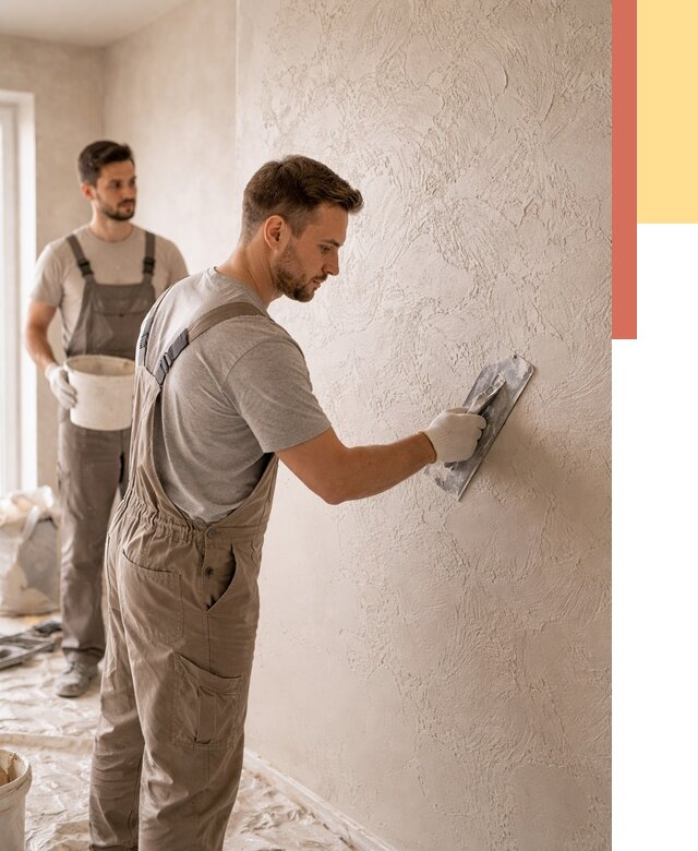 Фактурная штукатурка стен в Таганроге от 4276 руб./м² — заказать под ключ | ОТДЕЛОЧНИК-Тгн