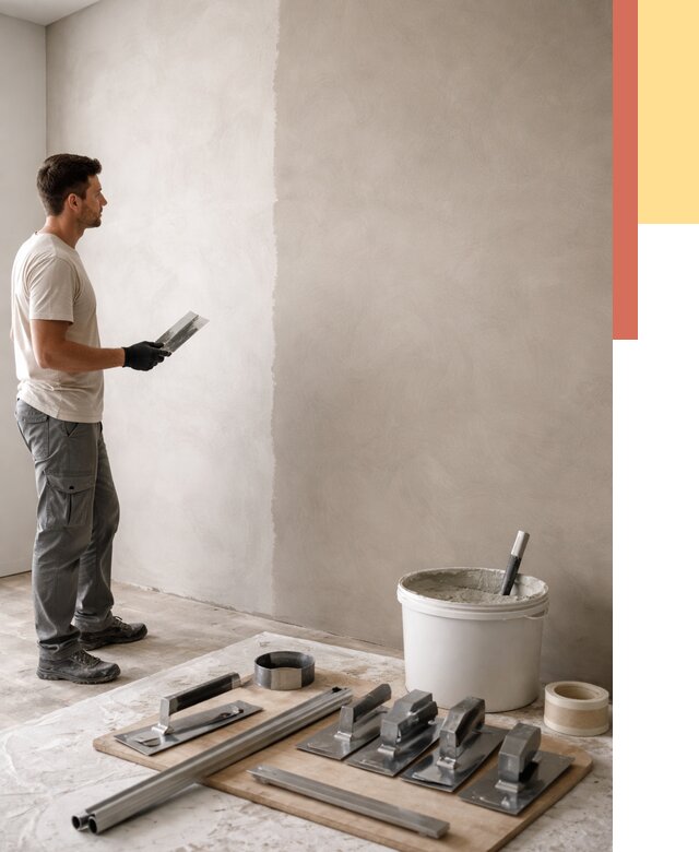 Нанесение микроцемента на стены в Таганроге от 3258 руб./м2 под ключ | ОТДЕЛОЧНИК-Тгн