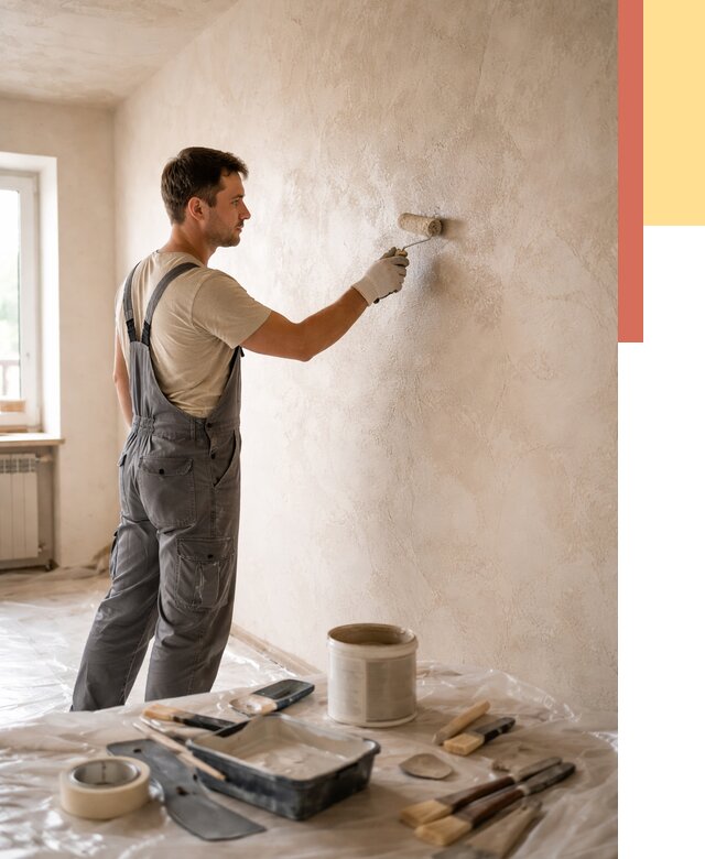 Нанесение лессирующей краски по декоративке в Таганроге от 1782 руб. | ОТДЕЛОЧНИК-Тгн