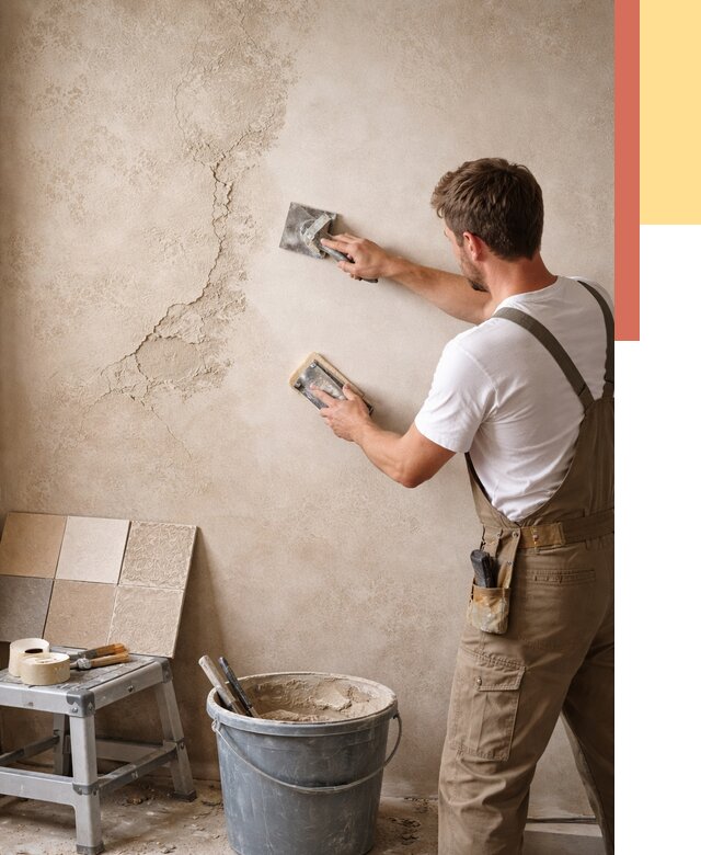 Ремонт декоративной штукатурки в Таганроге от 4581 руб. под ключ | ОТДЕЛОЧНИК-Тгн