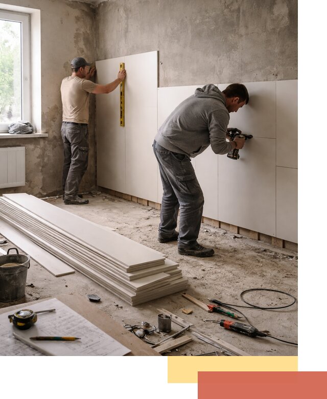 Монтаж ПВХ панелей на стены в Таганроге качественно и быстро