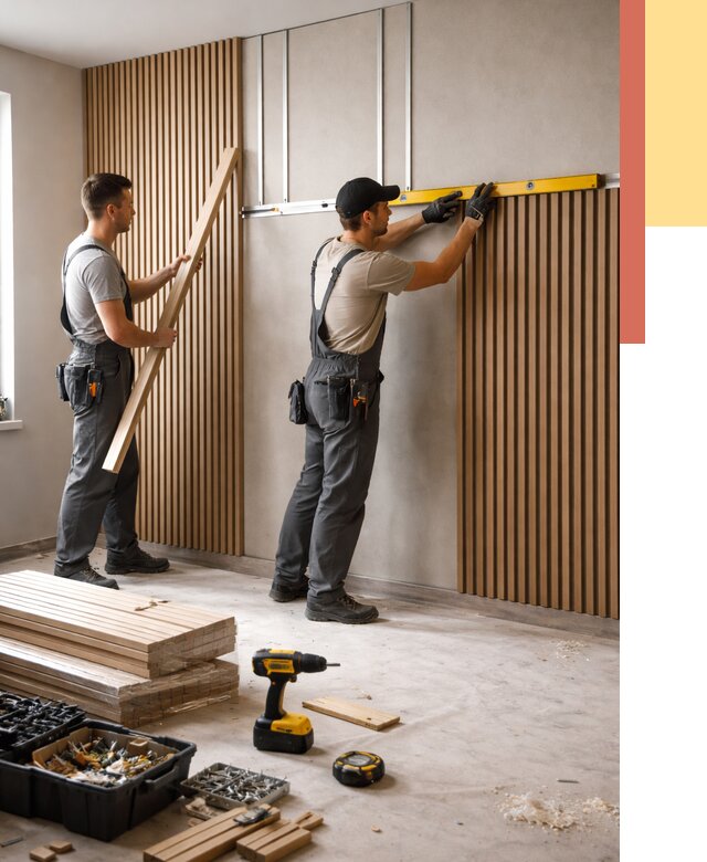 Монтаж реечных панелей на стены в Таганроге от 1222 руб. — быстро и недорого | ОТДЕЛОЧНИК-Тгн