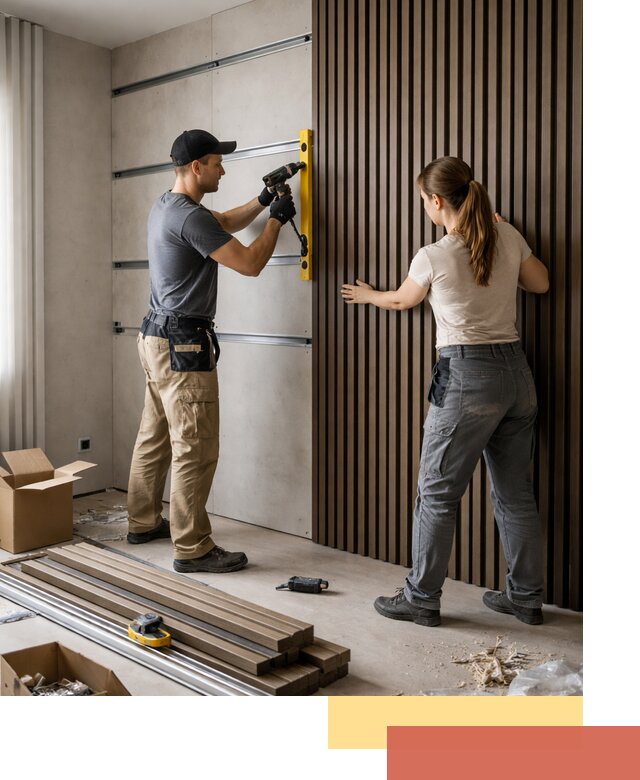 Монтаж реечных панелей на стены в Таганроге