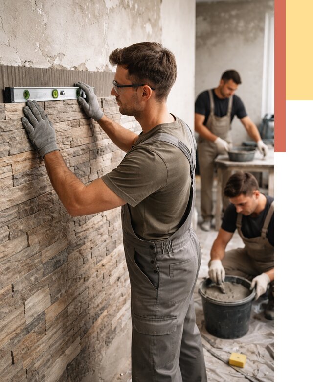 Монтаж искусственного камня в Таганроге от 4581 руб. под ключ | ОТДЕЛОЧНИК-Тгн