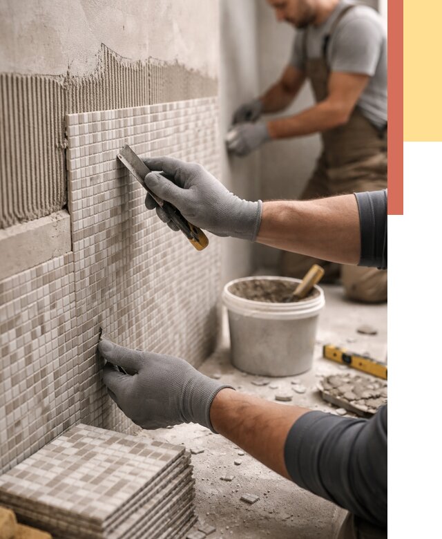 Облицовка стен мозаикой в Таганроге от 3258 руб/м2 — укладка мозаики на стены | ОТДЕЛОЧНИК-Тгн