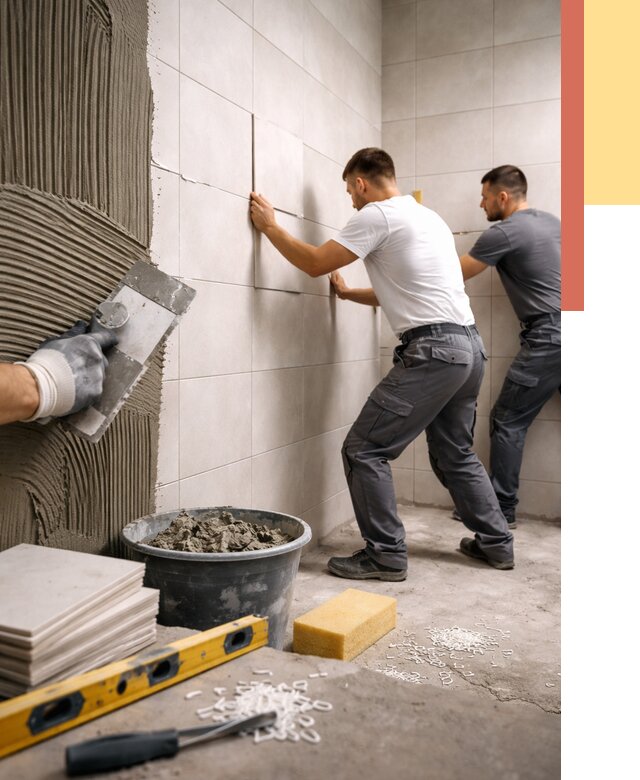 Укладка плитки на стены в Таганроге от 865 руб. — качественно и недорого | ОТДЕЛОЧНИК-Тгн