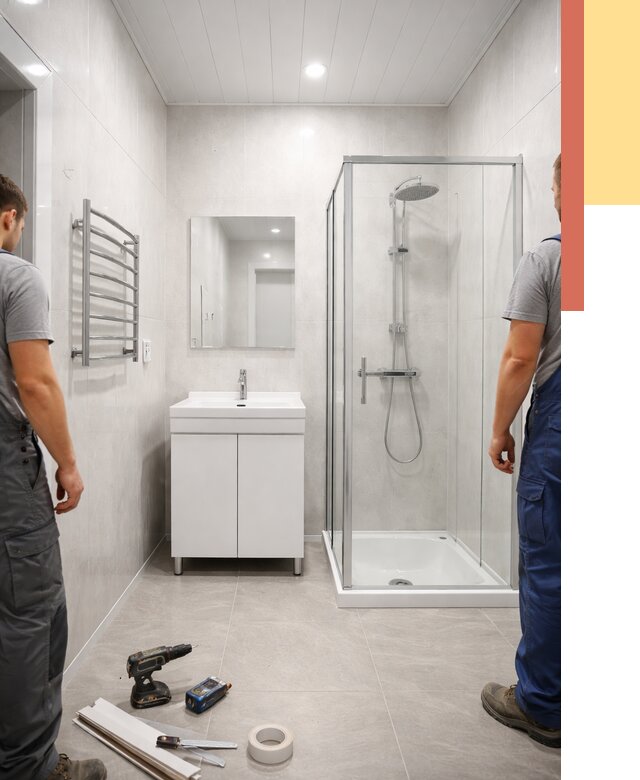 Отделка ванной комнаты панелями ПВХ в Таганроге от 4581 руб. за м2 | ОТДЕЛОЧНИК-Тгн