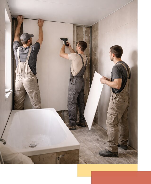 Отделка ванной панели ПВХ профессионально в Таганроге