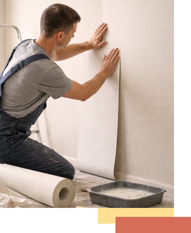 Поклейка флизелиновых обоев в Таганроге качественно и быстро