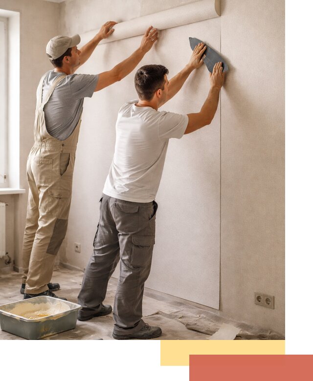 Поклейка виниловых обоев в Таганроге профессионально и качественно