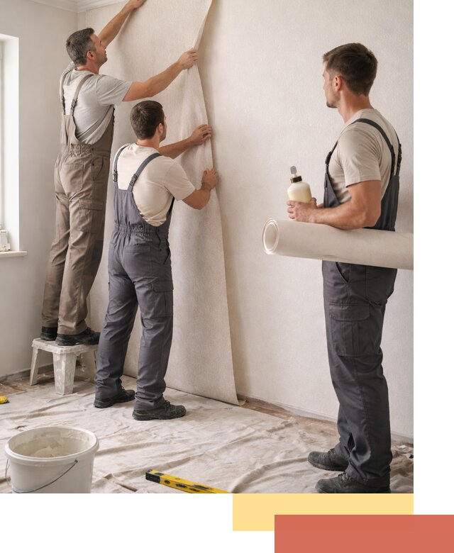 Оклейка стен обоями в Таганроге — качественно и профессионально