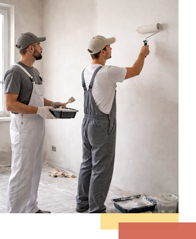 Покраска стен водоэмульсионной краской в Таганроге