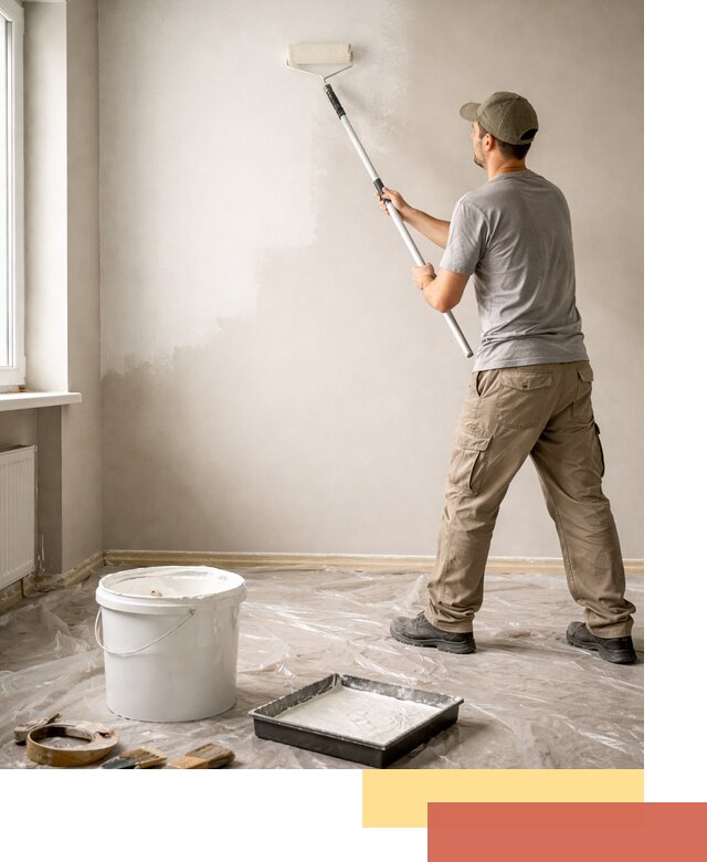 Покраска стен латексной краской в Таганроге качественно и быстро