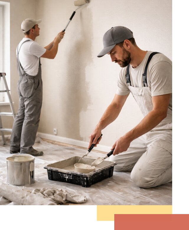 Покраска стен в квартире в Таганроге — профессионально и аккуратно