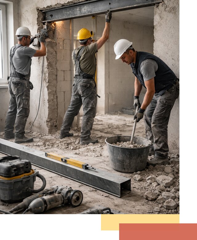 Создание проемов в стенах и несущих конструкциях в Таганроге