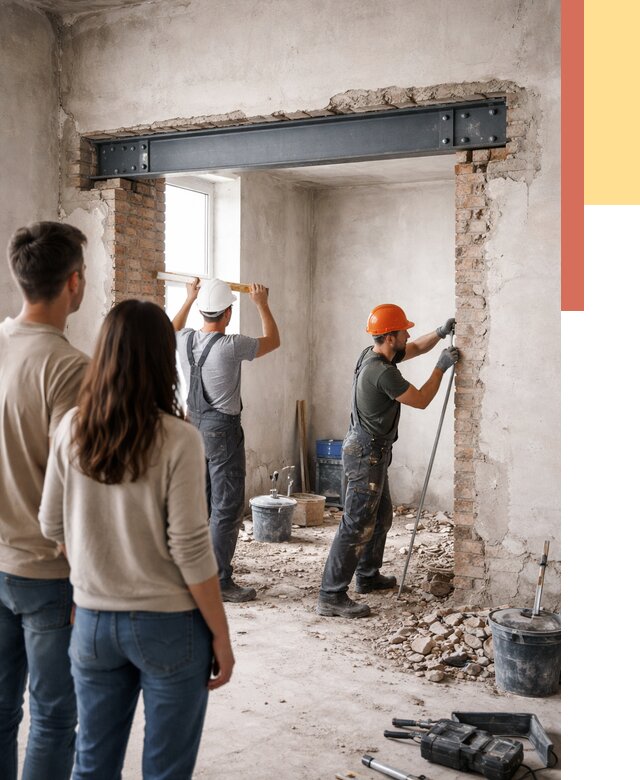 Усиление проема в стене в Таганроге от 9672 руб. — усиление дверного проема металлоконструкцией | ОТДЕЛОЧНИК-Тгн