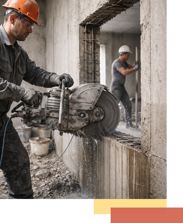 Алмазная резка проемов в Таганроге быстро и точно