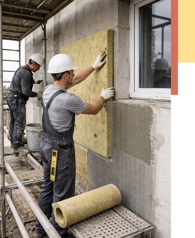 Утепление стен в Таганроге от 4378 руб. под ключ — быстро и недорого | ОТДЕЛОЧНИК-Тгн