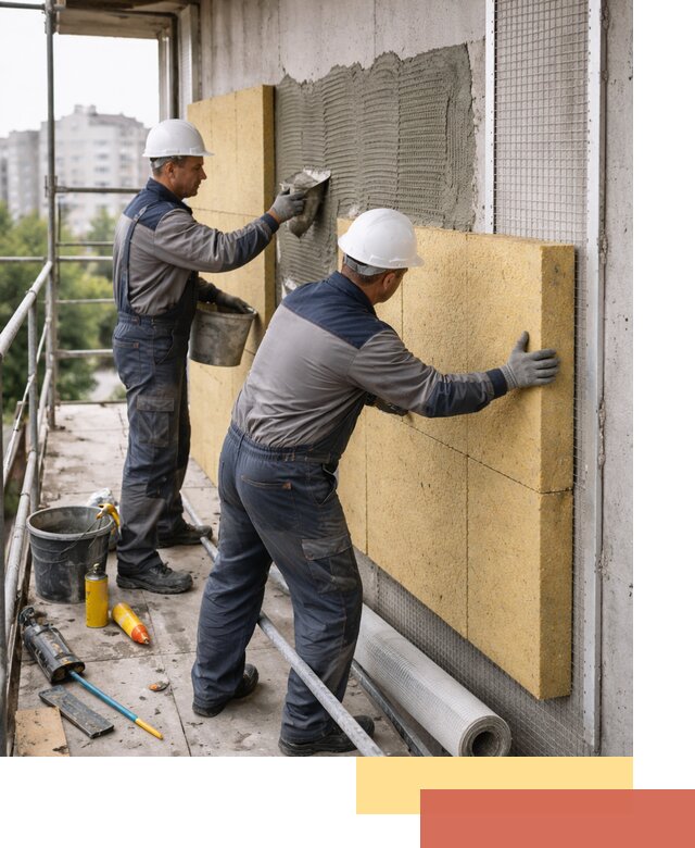 Утепление стен зданий и домов в Таганроге качественно и надежно