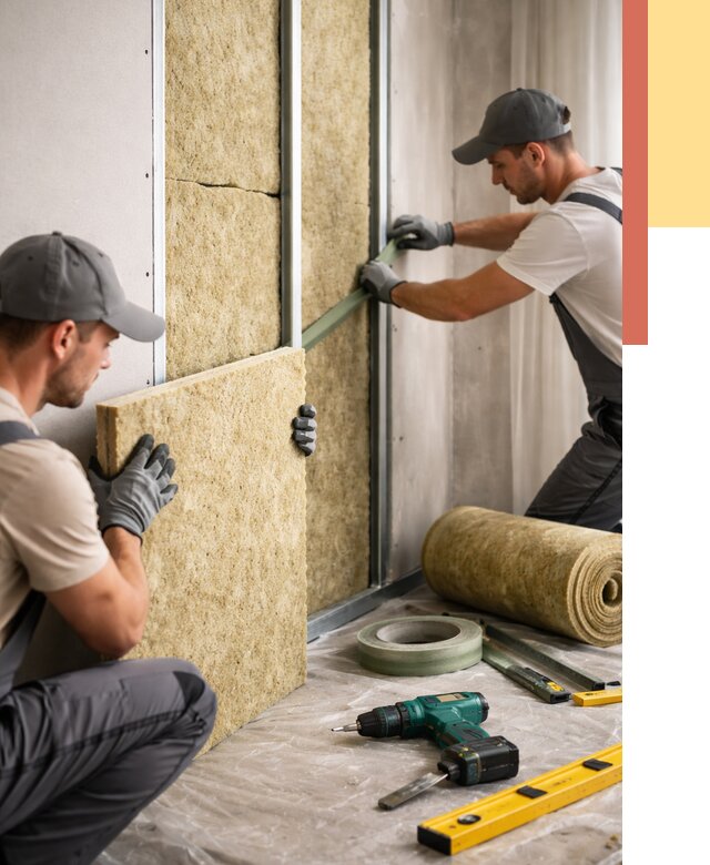 Шумоизоляция стен в Таганроге под ключ от 1883 руб. | ОТДЕЛОЧНИК-Тгн