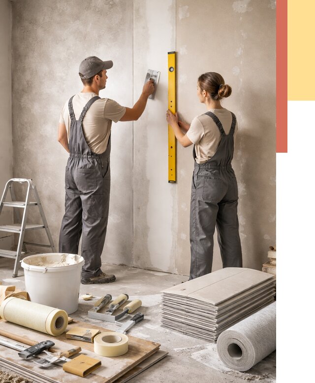 Отделка стен в Таганроге от 1527 руб/м² — недорого, быстро, под ключ | ОТДЕЛОЧНИК-Тгн