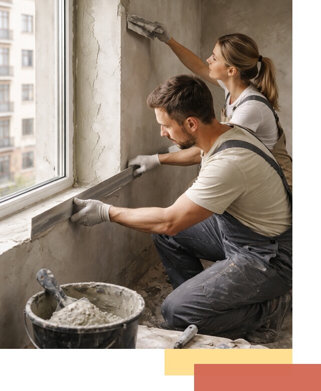 Штукатурка откосов дверей и окон профессионально в Таганроге