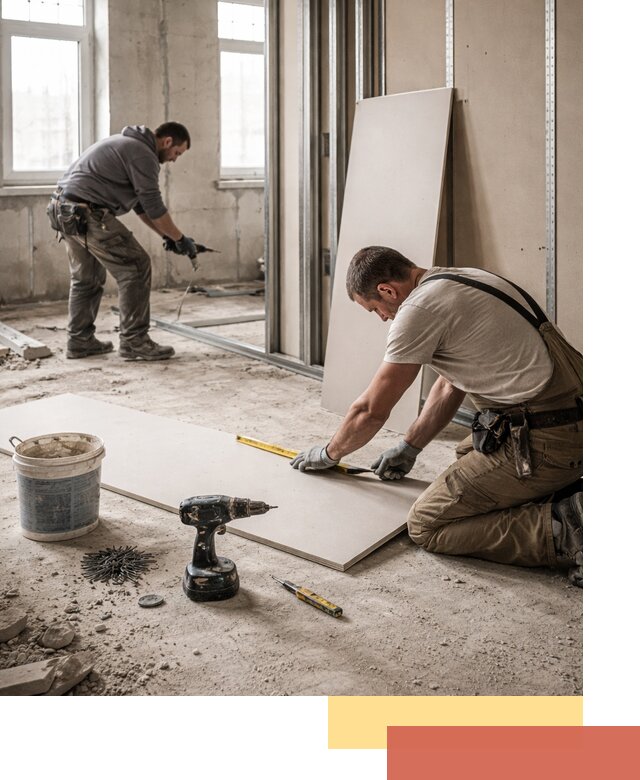 Кладка перегородок из ПГП под ключ в Таганроге