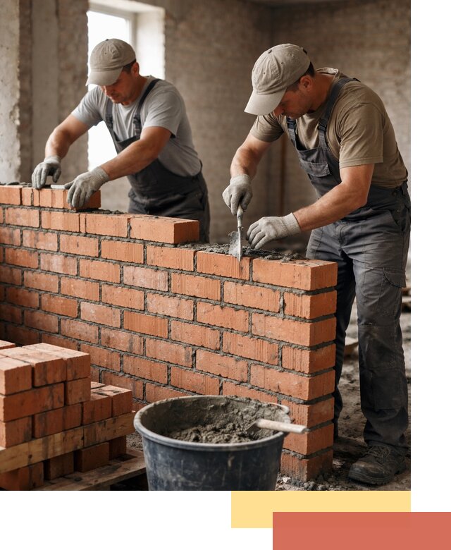 Кладка кирпичных перегородок под ключ в Таганроге