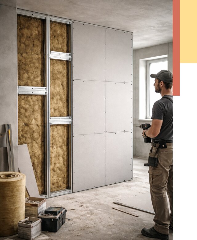 Усиленная перегородка под навеску в Таганроге от 13032 руб. — монтаж под ключ | ОТДЕЛОЧНИК-Тгн