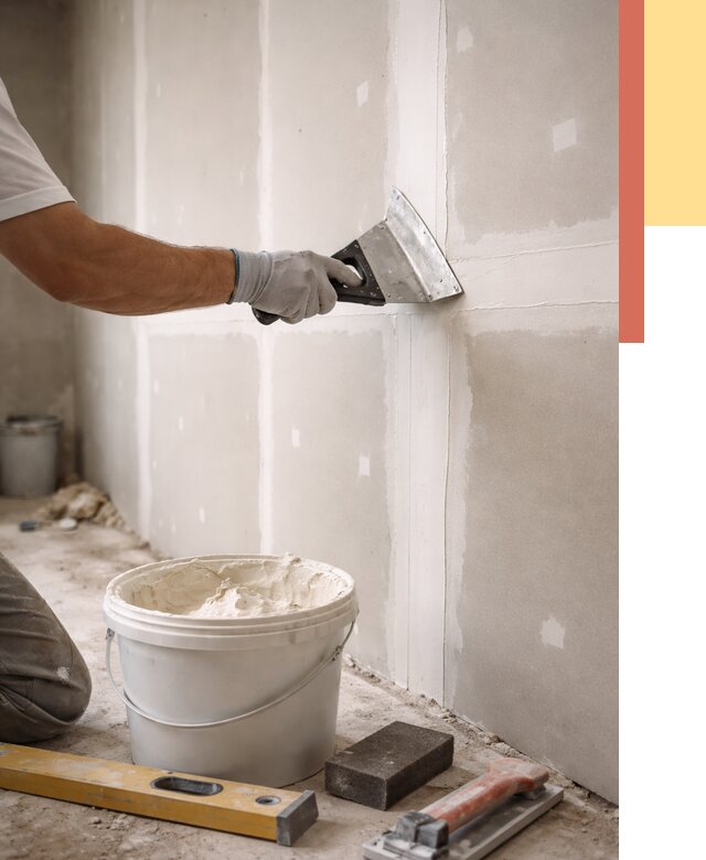 Шпаклевка перегородок из гипсокартона в Таганроге от 2545 руб. — услуги ОТДЕЛОЧНИК-Тгн