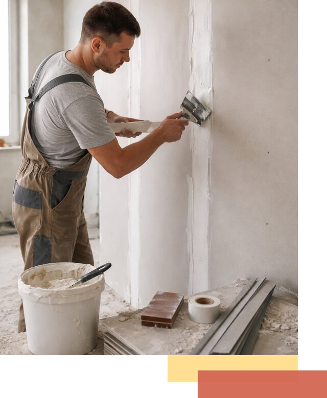 Шпаклевка перегородок из гипсокартона в Таганроге качественно и быстро