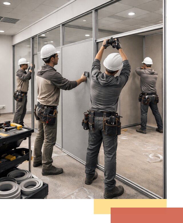 Мобильные офисные перегородки под ключ в Таганроге